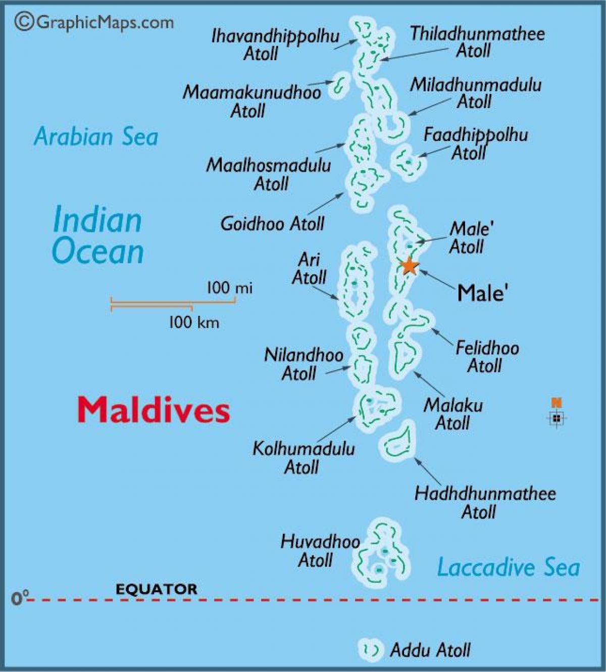 baa atoll ਮਾਲਦੀਵ ਦਾ ਨਕਸ਼ਾ