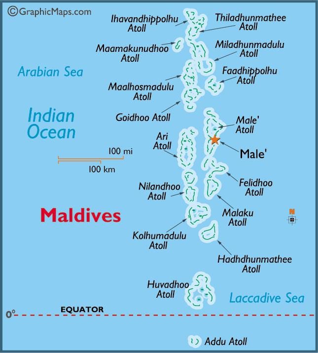 baa atoll ਮਾਲਦੀਵ ਦਾ ਨਕਸ਼ਾ